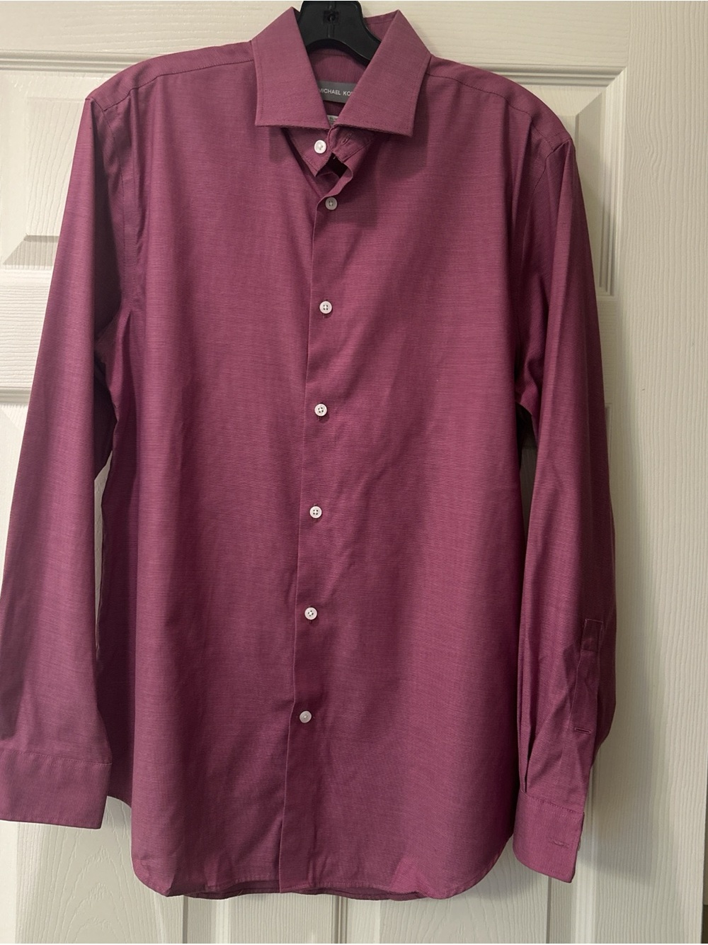 Michael Kors Men's Plum Dress Shirt